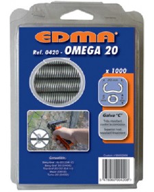 EDMA Συνδετήρες 20mm για το TOP GRAF 20/22 1000τμχ 042001