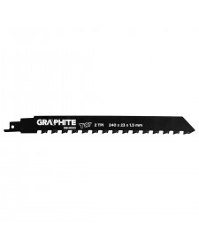 GRAPHITE Λάμα σπαθόσεγας TCT δομικών 240χ23χ1.5mm 2ΤΡΙ  56H030