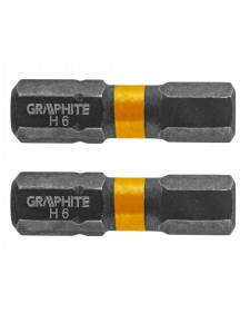 GRAPHITE Μύτη άλλεν HEX6X25mm σετ 2τ  56H509