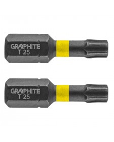 GRAPHITE Μύτη torx TX25X25mm σετ 2τ 56H514 