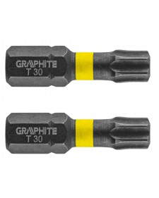GRAPHITE Μύτη torx TX30X25mm σετ 2τ 56H516