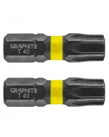 GRAPHITE Μύτη torx TX40X25mm σετ 2τ 56H517