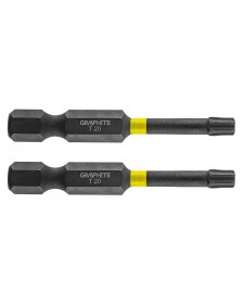 GRAPHITE Μύτη torx TX20X50mm σετ 2τ 56H525