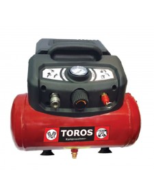 TOROS Αεροσυμπιεστής μονομπλόκ OILFREE 6lt/1.5Hp 602036