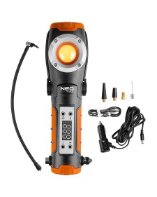 NEO TOOLS Φακός επαναφορτιζόμενος με αεροσυμπιεστή 4σε1 99-130