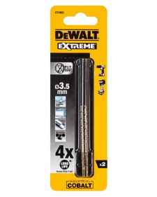 DEWALT Τρυπάνια Κοβαλτίου για μέταλλα HSS-CO Extreme 3.5mm 2τμχ DT4903