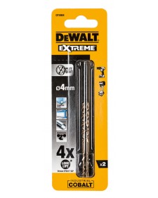 DEWALT Τρυπάνια Κοβαλτίου για μέταλλα HSS-CO Extreme 4.0mm 2τμχ DT4904
