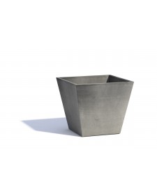 Γλάστρα Ecopots Ρότερνταμ 40x40x35 εκ. Σκούρο Γκρι 37.6 lt ERO74.005.40G