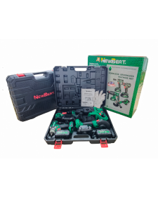 NEWBEAT Σετ Τρυπάνι, Παλμικό, Τροχός & Κρουστικό Brushless 3x4.0Ah 21V  5303005
