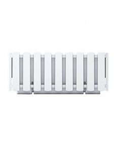 PROSPERPLAST Γλάστρα Boardee Fence Λευκή 38x18x16,2cm DDEF400-S449