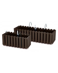 PROSPERPLAST Γλάστρα Boardee Fence W Καφέ 58x18x16,2cm DDEF600W-R222