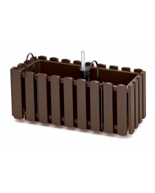 PROSPERPLAST Γλάστρα Boardee Fence W Καφέ 38x18x16,2cm DDEF400W-R222