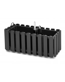 PROSPERPLAST Γλάστρα Boardee Fence W Ανθρακί 38x18x16,2cm DDEF400W-S433
