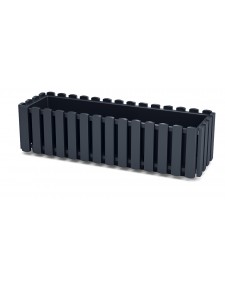 PROSPERPLAST Γλάστρα Boardee Fence Ανθρακί 58x18x16,2cm DDEF600-S433