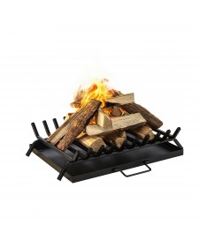 Home & Camp HC20863 Μεταλλική Σχάρα Τζακιού Ίσια με Σταχτοθήκη 54.5x40.5cm BR 20863