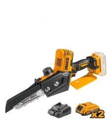 INGCO Αλυσοπρίονο μπαταρίας Brushless 20V 2.0Ah 2 μπαταρίες CGSLI20682