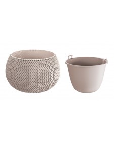 PROSPERPLAST Γλάστρα Splofy Bowl Μόκα 2,3 lt DKSP240-7529U