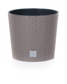 PROSPERPLAST Γλάστρα Rato Round 2 σε 1 Χρώμα Μόκα 7,5/8,7 lt DRTUS250L-7529U