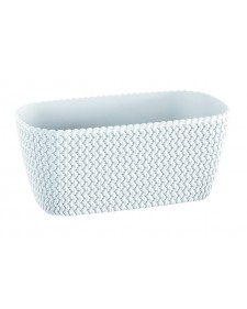 PROSPERPLAST Γλάστρα Splofy Case 7,5lt Λευκή DSPC400-S449