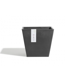 Γλάστρα Ecopots Ρότερνταμ 40x40x35 εκ. μαύρο 37.6 lt ERO74.005.40A