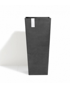 Γλάστρα Ecopots Ρότερνταμ High 32,5x32,5x70,5 εκ. μαύρο 42 lt ERO74.007.60A