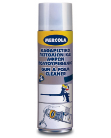 Mercola Gun & Foam Cleaner Καθαριστικό Σπρέι Πολυουρεθάνης Πιστολιού 500ml 09408