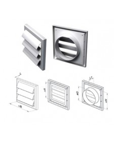 Καπάκι Κλεισίματος Vents Φ125 187x187mm Πλαστικό - Λευκό 590907.0020
