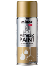 Minos Metallic Paint Σπρέι Βαφής Gold Effect 400ml 9237