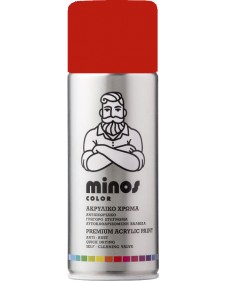 Minos Color Σπρέι Βαφής Ral 3020 Κόκκινο Διαγράμμισης 400ml 9059