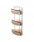 ΕΤΑΖΕΡΑ BAMBOO ESSENTIALS ΜΕΤΑΛΛΙΚΗ ΓΩΝΙΑΚΗ 3 ΘΕΣΕΩΝ 49x19.5x19.5cm ESTIA 02-12786