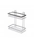 ΕΤΑΖΕΡΑ ELEGANT ΜΕΤΑΛΛΙΚΗ ΙΣΙΑ 2 ΘΕΣΕΩΝ 27x25x12.5cm ΧΡΩΜΙΟΥ ESTIA 02-8680