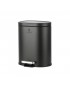 ΧΑΡΤΟΔΟΧΕΙΟ ΜΠΑΝΙΟΥ OVOID SOFT CLOSE 6lt ΜΑΥΡΟ ESTIA 02-21436