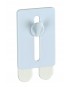 Wenko αυτοκόλλητη κρεμάστρα Strip It Plus Nail λευκή 2 τεμ. 4 x 1,5 x 6 cm 244771121