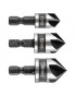 GRAPHITE Φρέζες 12, 16, 19mm σετ 3τεμ 54T423 