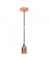 Μονόφωτο 1.5m/3Χ075 Ε27 ροζέτα pink cooper