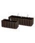 PROSPERPLAST Γλάστρα Boardee Fence W Καφέ 58x18x16,2cm DDEF600W-R222