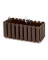 PROSPERPLAST Γλάστρα Boardee Fence W Καφέ 38x18x16,2cm DDEF400W-R222