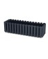 PROSPERPLAST Γλάστρα Boardee Fence Ανθρακί 58x18x16,2cm DDEF600-S433