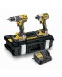 DEWALT Σετ Brushless Δραπ/δο Kρουστικό & Παλμικό Kατσαβίδι 3 ταχυτ. 18V 2x5.0Ah DCK266P2