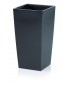 PROSPERPLAST Γλάστρα 400xΥ750mm 37/91.5lt Urbi Square Ανθρακί DURS400-S433
