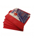 SANITAS Πανί microfibre SAN PR κόκκινο 5τεμ 37 x 37cm