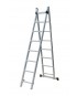 Inox Kiss Επεκτεινόμενη σκάλα αλουμινίου 2x11 σκαλοπατιών LAD211