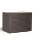 PROSPERPLAST Μπαούλο Αποθήκευσης Woodebox Ελαιόμαυρο 190lt MBWL190-440U