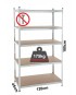 Inox Kiss Ραφιέρα με 5 ράφια MDF SH400